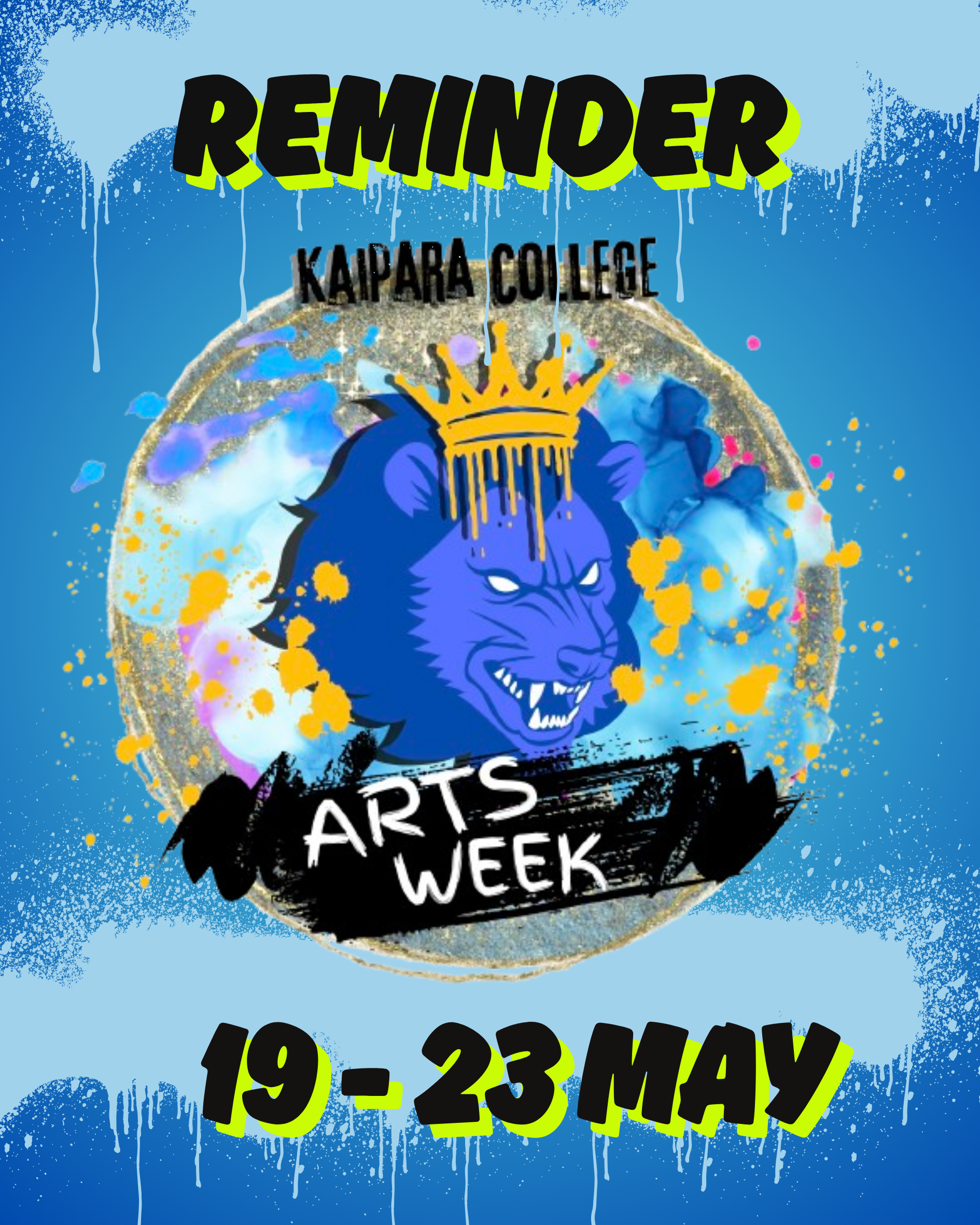 12052025 Arts Week Reminder