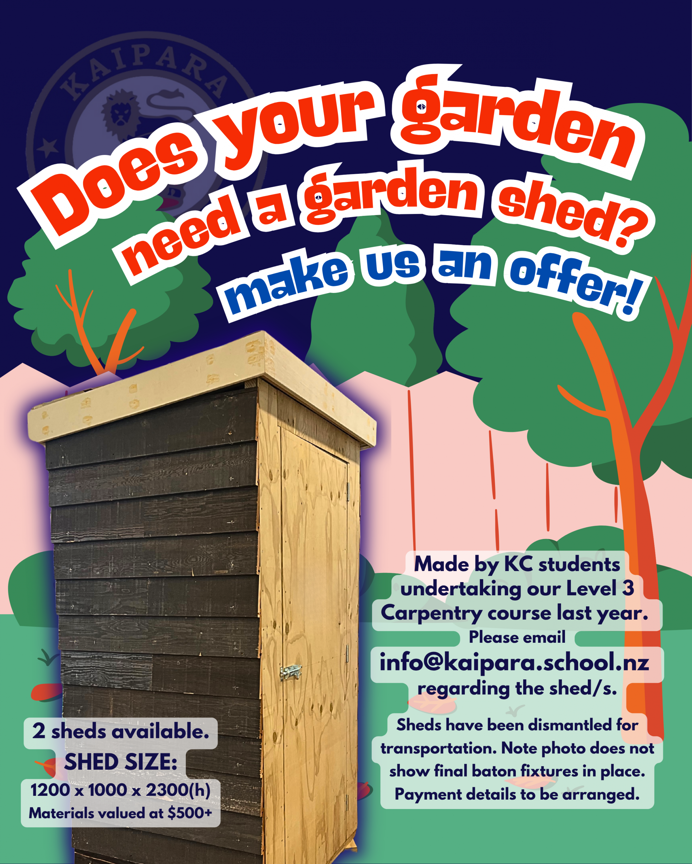 15052025 Garden Shed Make Us An Offer