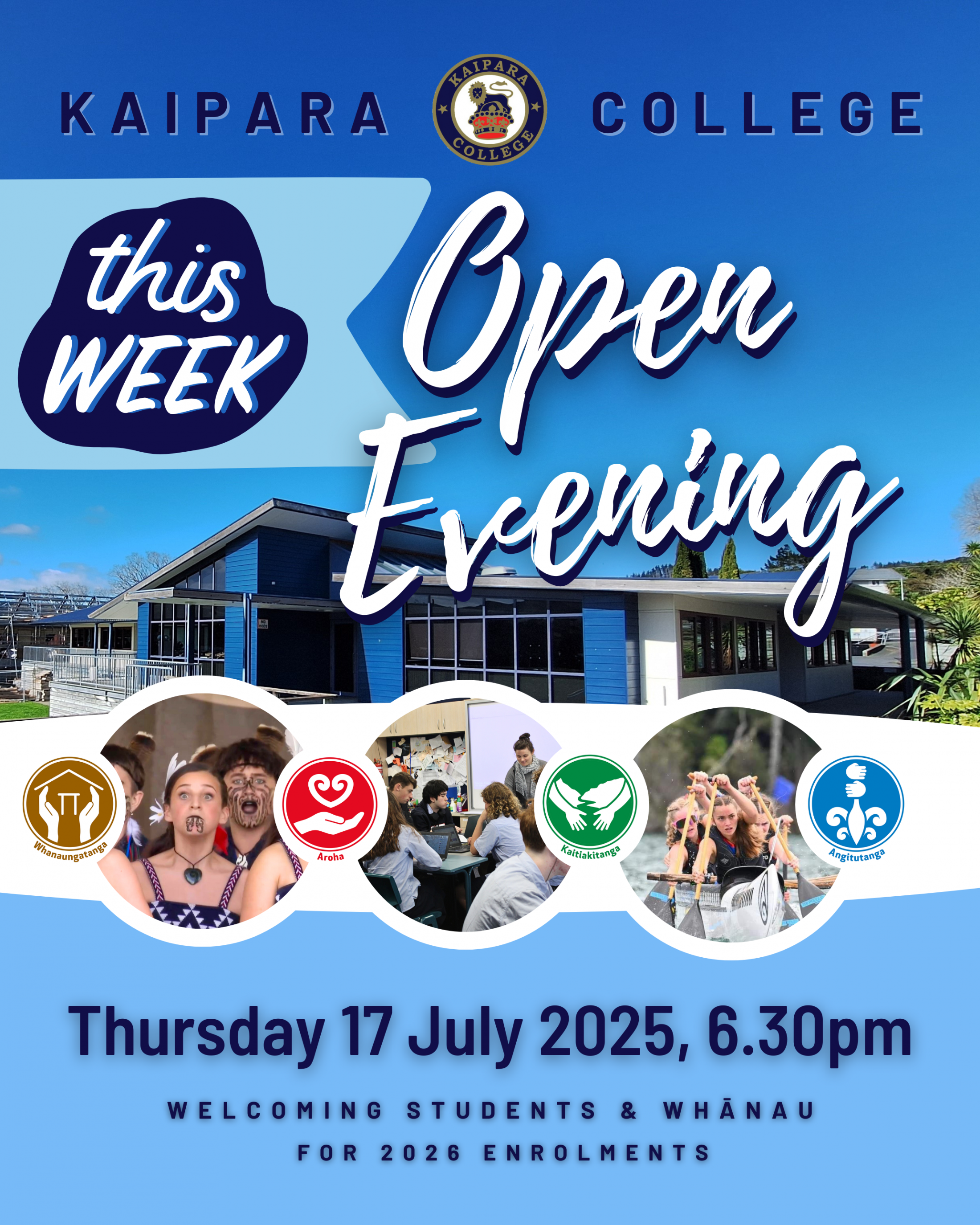14072025 Open Evening Reminder