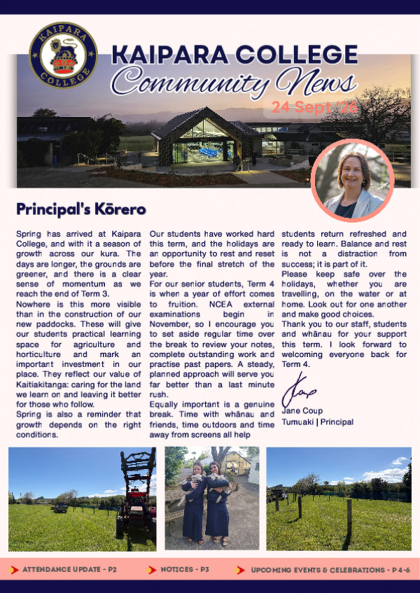 Community News Term 3 Week 10 (september) 2026